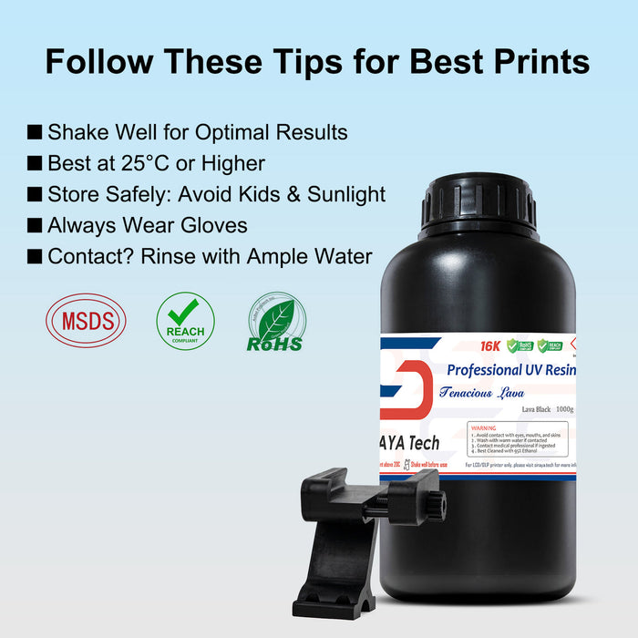 Siraya Tech Tenacious - Lava Black 73D - 1kg. frá Siraya Tech