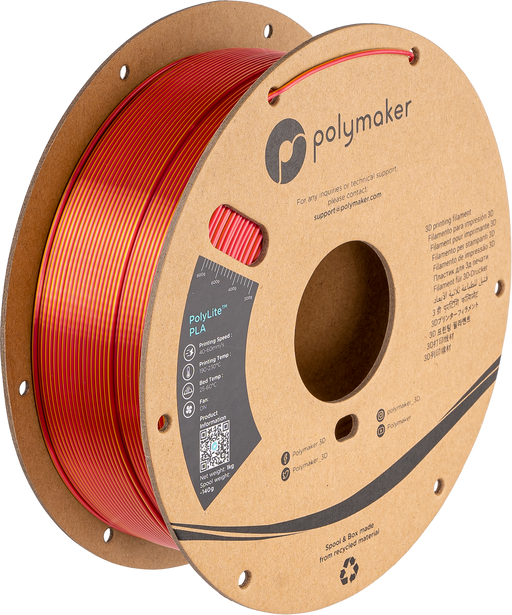 Polymaker PolyLite Litabreytandi PLA 1kg frá Polymaker