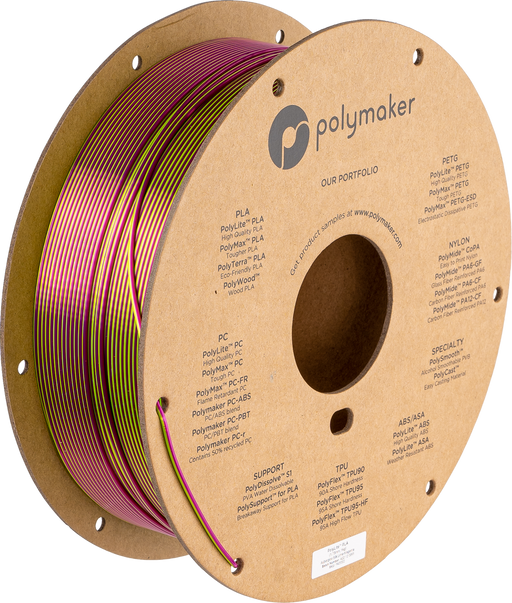 Polymaker PolyLite Litabreytandi PLA 1kg frá Polymaker