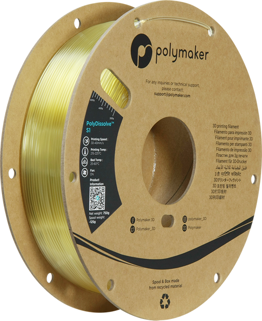 Polymaker PolyDissolve™ S1 stuðningsefni 750gr. frá Polymaker