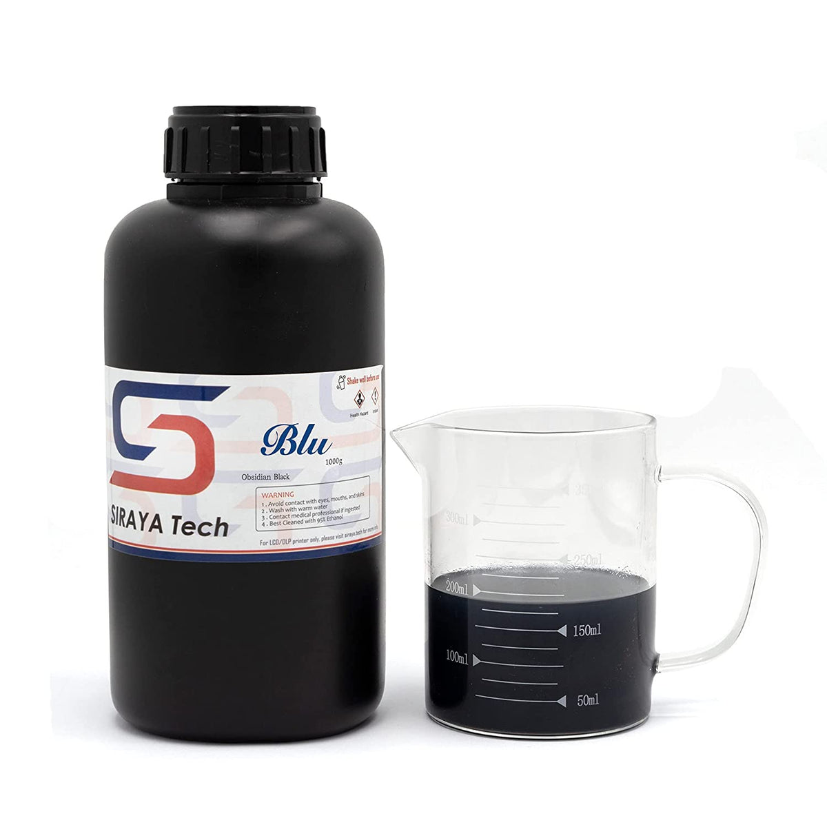 Siraya Tech Blu Tough Hrafntinnu svart - 1kg. — 3D VERK