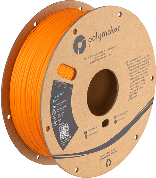 Polymaker PLA - Glans Appelsínugulur PolyLite PLA 1kg