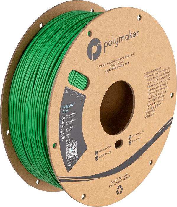 Polymaker PLA - Glans Grænn PolyLite PLA 1kg
