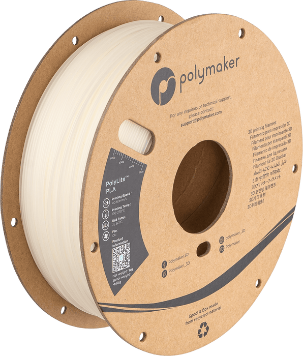 Polymaker PLA - Glans Náttúrulegur PolyLite PLA 1kg