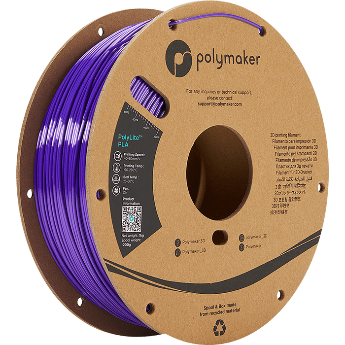 Polymaker PLA - Glans Silki Purple PolyLite PLA 1kg