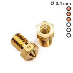 E3D Brass stútar 0.35mm - 0.8mm