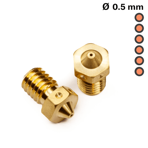 E3D Online 0.4mm E3D Brass stútar 0.35mm - 0.8mm