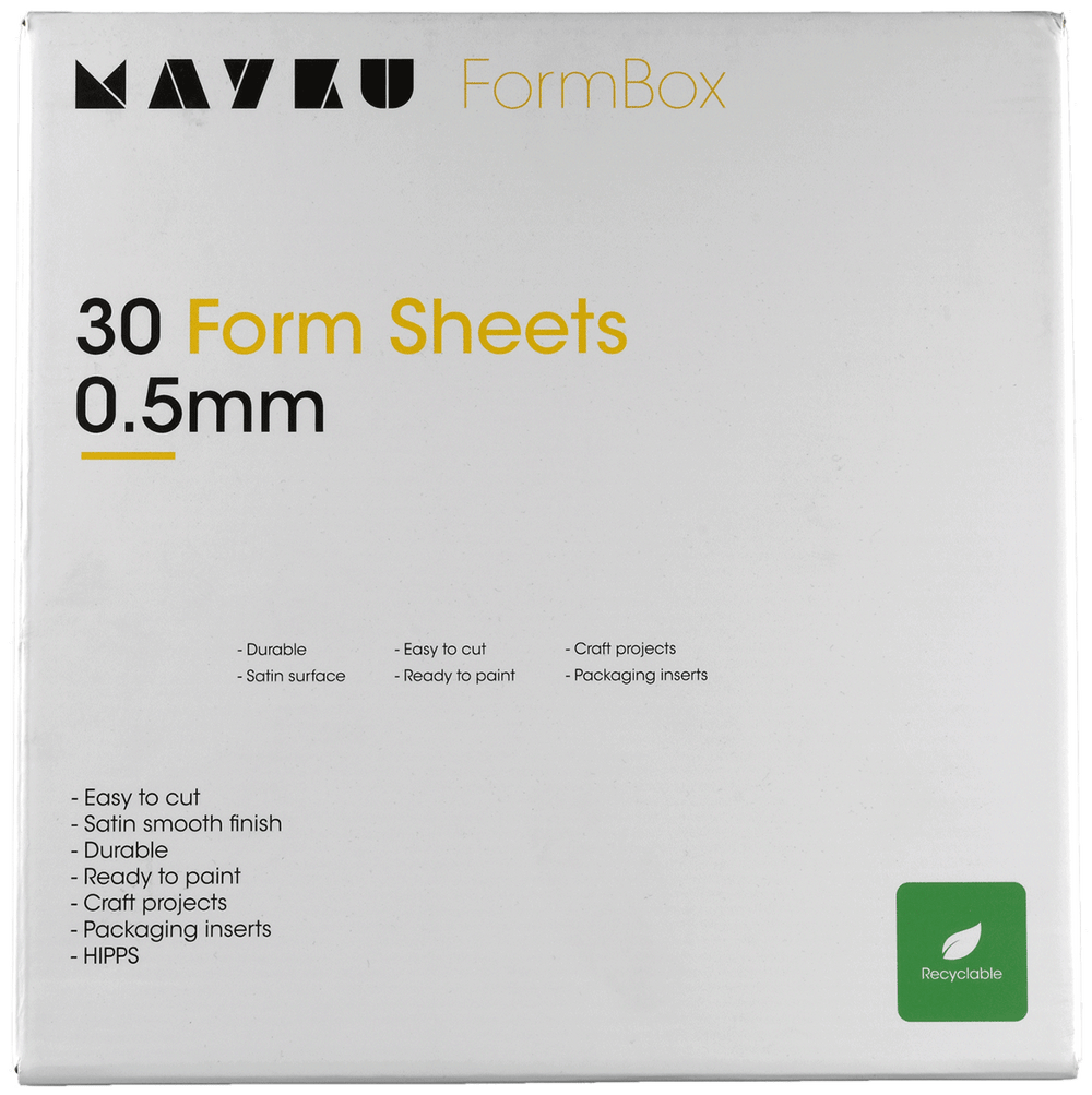 Mayku FormBox 0.5mm Cast/Clear Sheets (30 Pack)