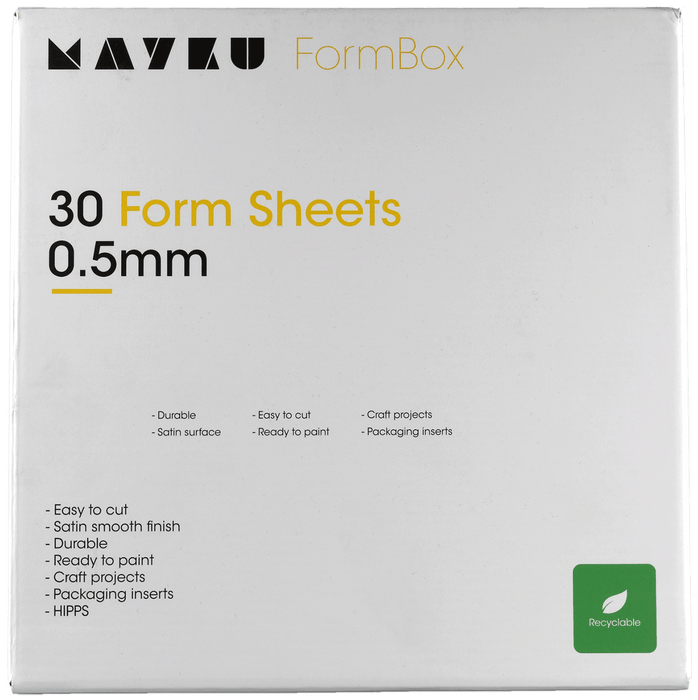 Mayku Form Sheets Mayku FormBox 0.5mm Cast/Clear Sheets (30 Pack)