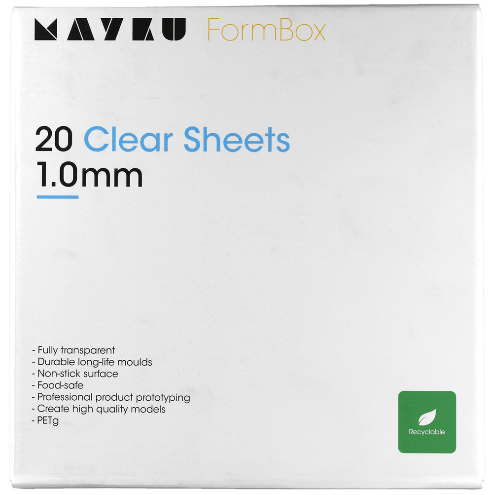 Mayku FormBox 1.0mm Clear Sheets (20 Pack)