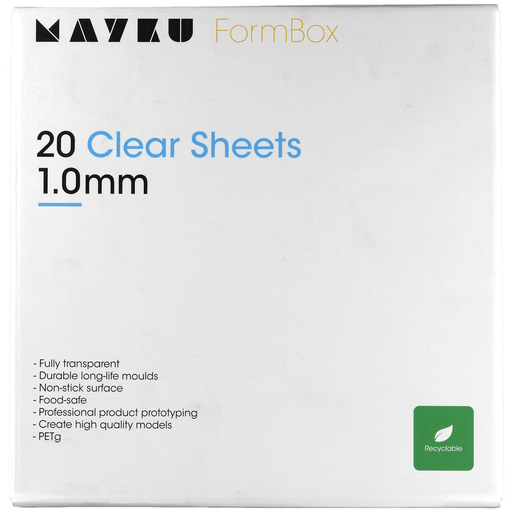 Mayku Form Sheets Mayku FormBox 1.0mm Clear Sheets (20 Pack)