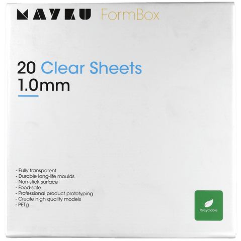 Mayku FormBox 1.0mm Clear Sheets (20 Pack)