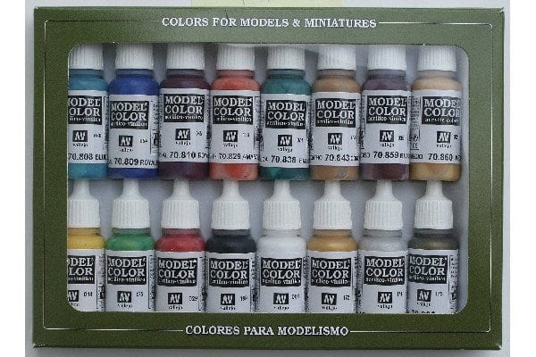 Akrýl módel litir - fornöld og miðaldir - 16 x 17ml